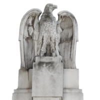 Marble eagle statue on the Milan's main railway station. Urban architectural photography. png