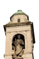 mittelalterlich Skulptur von ein Heilige, Kloster Galerie von das Chiesa di san Marco, Bergamo. png