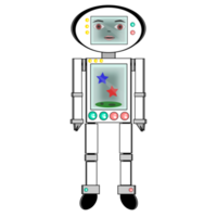 white robot design png