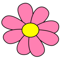 flor rosa fofa png