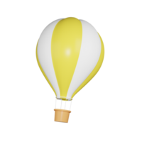 quente ar balão 3d ícone. png