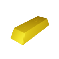 gouden bar 3d icoon. png