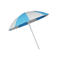 Beach umbrella 3D icon. png
