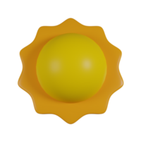 3d sun icon. png