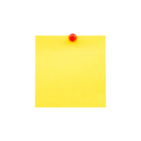 Post it isolated on transparent background. Png realistic design element.