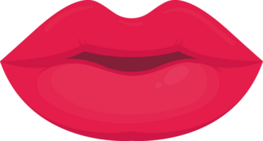 red lips illustration isolated png