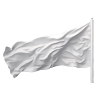 enkel vit flagga . ai generativ png