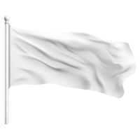 einfach Weiß Flagge . ai generativ png