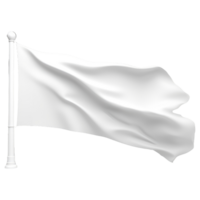 einfach Weiß Flagge . ai generativ png