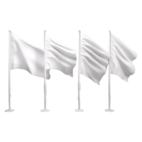 plaine blanc drapeau . ai génératif png