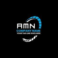diseño creativo del logotipo de la letra amn con gráfico vectorial, logotipo simple y moderno de amn. vector