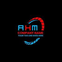AHM letter logo creative design with vector graphic, AHM simple and modern logo.