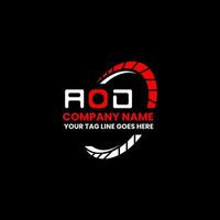 diseño creativo del logotipo de la letra aod con gráfico vectorial, logotipo simple y moderno de aod. vector
