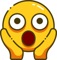 süß Gelb Emoji png