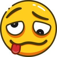 schattig geel emoji png