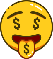 fofa amarelo emoji png