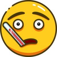 süß Gelb Emoji png