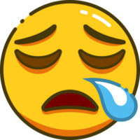 süß Gelb Emoji png