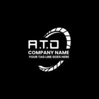 ATD letter logo creative design with vector graphic, ATD simple and modern logo.
