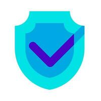 security shield safety blue icon vector illustration