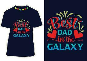 Father's Day T-shirt Design vector