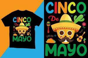 cinco de mayo t shirt design vector for print