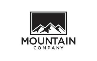 mountain travel emblems logo. Camping outdoor adventure emblems, badges and logo patches. Mountain tourism, hiking vector template