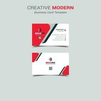 Modern business card template with flat user interface vector