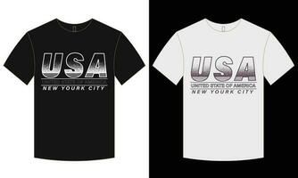 USA t-shirt and typographic vector