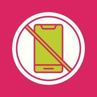 No Cell Phone Vector Icon