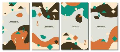 Abstract modern template set background. Abstract background. vector