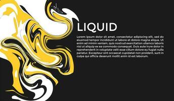 White and Yellow Liquid color background design. Fluid gradient composition. Creative illustration for poster, web, landing, page, cover, ad, greeting, card, promotion. Eps 10 vector. vector