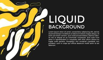 White and Yellow Liquid color background design. Fluid gradient composition. Creative illustration for poster, web, landing, page, cover, ad, greeting, card, promotion. Eps 10 vector. vector