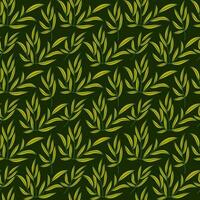 Vector illustration of a seamless leaf pattern. Floral organic background. The texture of the sheet drawn in the flat style