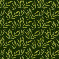 Vector illustration of a seamless leaf pattern. Floral organic background. The texture of the sheet drawn in the flat style