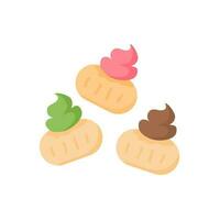 gemrose cookies colorful icing sugar vector