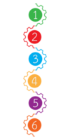 infografía usado para detallado informes de todas 6 6 temas png