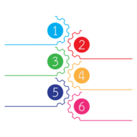 infographie utilisé pour détaillé rapports de tout 6 les sujets. png