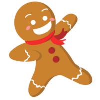 pan de jengibre galletas bailando png ilustración