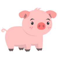 cerdo jardinero png ilustración