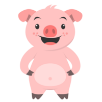 porco jardineiro sorrir png ilustração