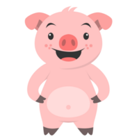 Schwein Gärtner Lächeln png Illustration