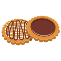 choco empreinte biscuits png illustration