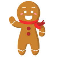 Gingerbread Cookies Greeting PNG Illustration
