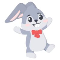 mignonne lapin content png des illustrations