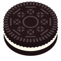 Chocolate Cookie Sandwiches PNG Illustration
