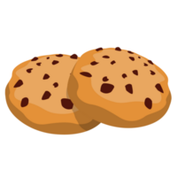 Chocolate Chip Cookies PNG Illustration