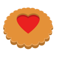 Heart Thumbprint Cookies PNG Illustration