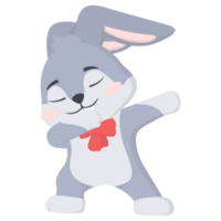 mignonne lapin Danse png des illustrations