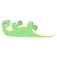 brontosaurio mentira abajo png ilustraciones